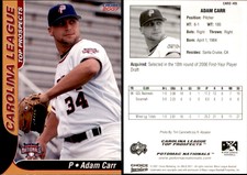 Adam Carr 2007 Choice Potomac Nationals #4 Card *AutographDen*