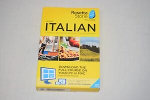 Rosetta Stone - Italian Full Course  - PC/MAC - Brand New & SEALED - FREE SHIP