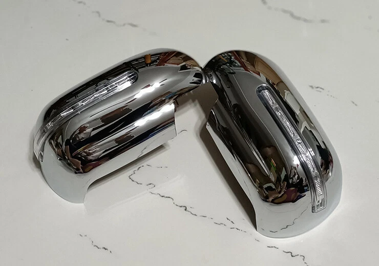 Chrome Side Mirror Cover Trim Indicator LED for 2006-2013 SUZUKI GRAND VITARA  - Imagem 1 de 4