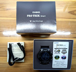 CASIO WSD-F30-BK Pro Trek Black 4GB GPS Bluetooth Smartwatch Used