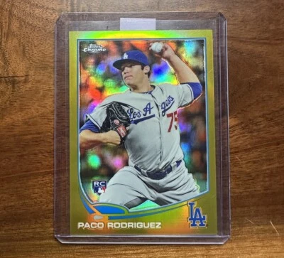 Paco Rodriguez 2013 Topps Chrome Baseball #182 Rookie TRUE Gold Refractor /50 - Image 1 of 2