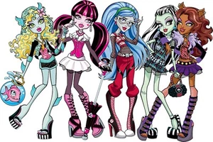 Monster High transferencia de hierro para camiseta y otra tela de color claro #1 - Imagen 1 de 4