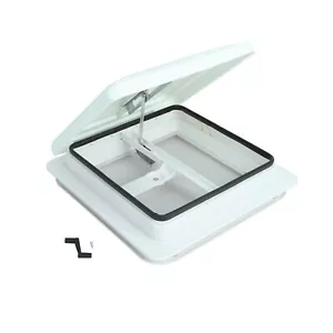 14" RV Roof Vent Kit White for Camper Trailer Universal Lid Interior Garnish - Picture 1 of 8