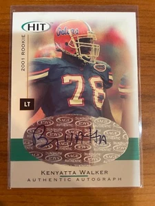 2001 SAGE Hit Auto Kenyatta Walker #A26 Rookie Auto RC - Bild 1 von 1