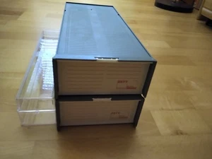 Set 2  AufbewahrungsBoxen für 200 Dias Zett mit 4 Magazinen grau + 1 Umschüttbox - Bild 1 von 9