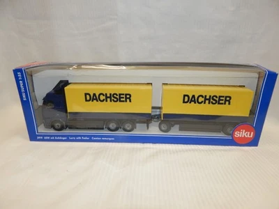 SIKU VOLVO FH RIGID WITH TRAILER DACHSER 3919 MIB 1:55 SCARCE - Image 1 of 4