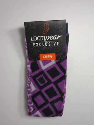 Lootwear Socks Loot Crate Transformers Decepticons Size 6-12 New Purple NWT - Image 1 of 4
