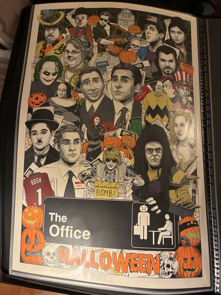 Pôster The Office Steve Carell Halloween variante arte show de TV Mondo Tyler Smith - Imagem 1 de 1