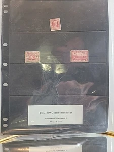 1909 Set commemorativo Stati Uniti: Scott #367, #370, #372 - Foto 1 di 5