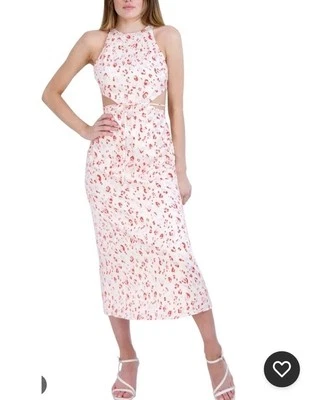 Vestido BCBGeneration Rosa Multi Para Mujer Talla L Grande Corte Cintura Mb Foto 1 de 4