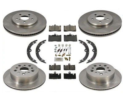 Rotores de freno de disco pastillas de cerámica para Lexus LS430 2001 2005 2006 8 piezas Foto 1 de 4