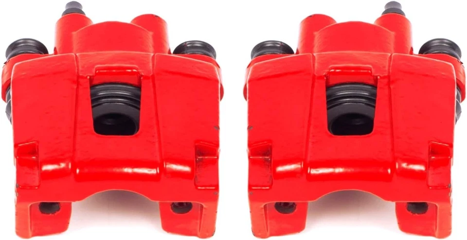 Пара задних суппортов с красным порошковым покрытием Power Stop S4754 для Ford 2002–2010 годов выпуска...  - Изображение 1 из 4