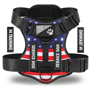 Demigreat Service Imbracatura per Cani, Imbracatura Gilet per Cani Riflettente con 5 PCS Patch... - Foto 1 di 6