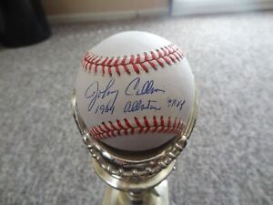 Johnny Callison signed Baseball w/COA Philadelphia Phillies 1964 Allstar MVP