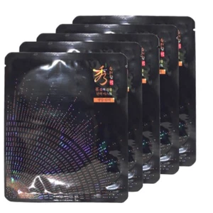 Máscara reafirmante de ginseng negro Sooryehan Korean Cosmetics 5 piezas - Imagen 1 de 1