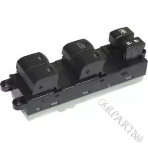Window Switch Front Left Crew Cab Pickup Power Black For 07-19 Nissan Frontier - Foto 1 di 7
