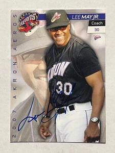 Cleveland Indians LEE MAY JR signierte Karte - Bild 1 von 1