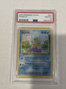 PSA 10 Squirtle CLB 001 TCG Classic Collection Holo Pokemon Card 2023 English