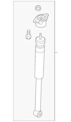 Conjunto de amortiguador original Ford BE8Z-18125-B Foto 1 de 2