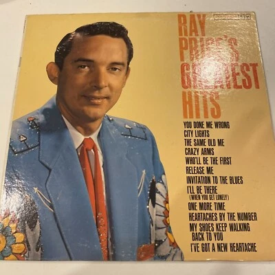 Ray Price Album Vinyl Ray Price's Greatest Hits Columbia High Fidelity CL-1566 - Image 1 of 3