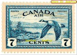 CANADA 1946 CANADIAN AIR MAIL KING GEORGE SET FACE 7 CENT MNH RARE VINTAGE STAMP - Picture 1 of 2