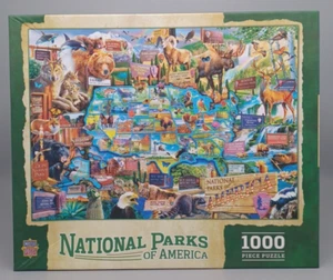 Master Pieces 1000 Pieces Jigsaw Puzzle National Parks Of America Sealed Bag - Picture 1 of 4