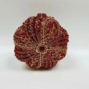 Rhinestone with an empty metal diamond set dinner bag for women party clutch bag - Picture 1 of 23