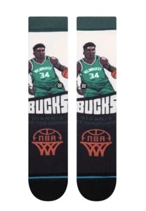 Stance Adult Tan Crew Polyester NBA Giannis Antetokounmpo Graded Socks Sz L 9-13 - Picture 1 of 1