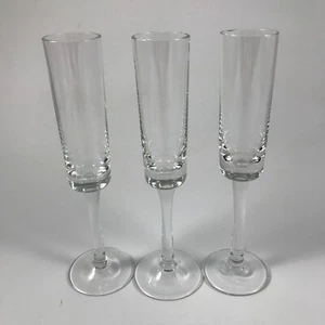 Vtg ICHENDORF Blown Glass 3 TALL SLENDER COCKTAIL / LIQUEUR GLASSES 6-5/8" ICH3 - Picture 1 of 6