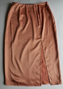 Neu ohne Etikett Forever 21 Midi-Rock lang Seitenschlitz vorne Größe S  - Bild 1 von 6