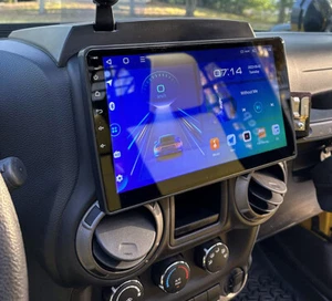 For Jeep Wrangler 2005-2016 Car Stereo Apple CarPlay Android 12 Radio GPS Navi - Picture 1 of 15