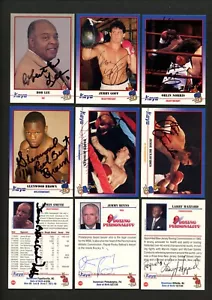 9 different signed autographed 1991 KAYO Boxing Trading Cards READ DESCRIPTION! - Picture 1 of 1