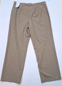 Coldwater Creek Classic Fit Holly Pant 16 Tan Straight Leg - Picture 1 of 11