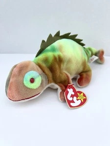 Rare Ty Beanie Baby Vintage Tie Dye Iggy the Iguana 1997 - Picture 1 of 11