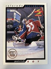 1996-97 Score Dealer's Choice Artist's Proof Patrick Roy #1 HOF 🔥🔥🔥