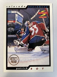 1996-97 Score Dealer's Choice Artist's Proof Patrick Roy #1 HOF 🔥🔥🔥