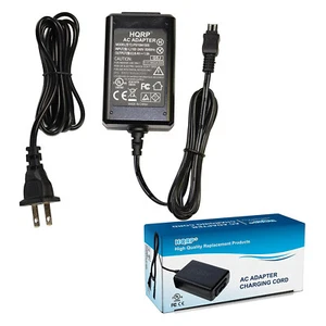 HQRP AC Adapter Charger for Sony HandyCam DCR-HC24E DCR-HC28 DCR-HC52 DCR-HC65 - Picture 1 of 7