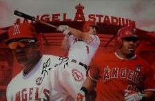 Kendrys Morales Hand Signed Autographed 13x20 Canvas Anaheim Angels UDA