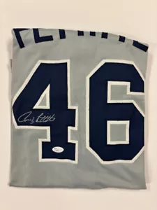 Maglia baseball firmata Andy Pettitte Yankees #46 come nuova autografa taglia XL JSA COA - Foto 1 di 7