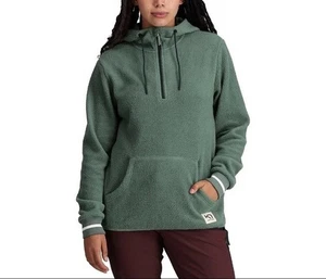 Kari Traa Rothe Fleece Hoodie Womens Size Medium Dark Green Pullover Outdoor - Picture 1 of 17