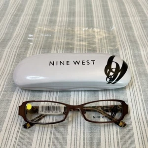 Nine West 430 01R9 Satin Brown 49-17-130 Brille & Hartschalenetui L#0231 - Bild 1 von 17