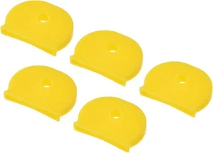 PATIKIL Key Cap Cover Tags, 20Pcs Keys Identifier Label ID Silicone Yellow - Picture 1 of 6