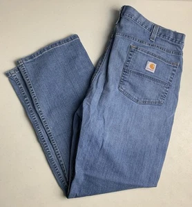 Carhartt Jeans Mens 40X30 Blue Relaxed Fit Denim Work Pants Preowned - Picture 1 of 11