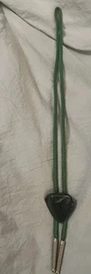 Lariat Rope 18" Necklace Green Stone 36" Long - Bild 1 von 3