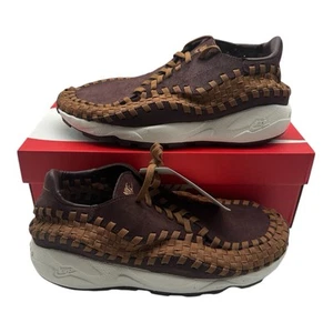 Nike Air Footscape Woven Shoes Womens 8 Earth Brown Suede Sneakers FB1959-200 - Picture 1 of 10