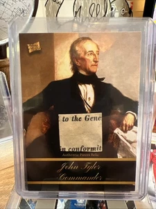 JOHN TYLER 2020 PIECES OF THE PAST SERIES 2 AUTHENTIC RELIC #22 - Picture 1 of 2