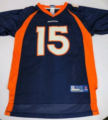 Camiseta deportiva vintage Reebok Denver Broncos NFL #15 Tim Tebow Youth XL Foto 1 de 4
