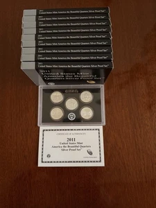 2011 United States Mint America the Beautiful Quarters Silver Proof Set OGP/COA. - Picture 1 of 9