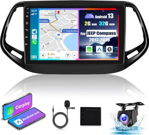 Autoradio  per JEEP Compass 2017-2021 Con Carplay E Android Auto - 10.1 Touchscr - Foto 1 di 12