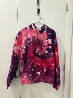 Pink and Purple Saturated Tye Dye Sweatshirt Size Medium - Image 1 of 3